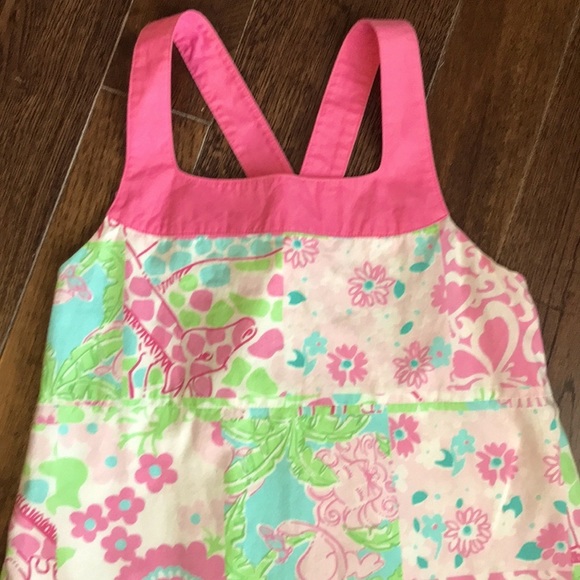 Lily Pulitzer Giraffe Lined Shift Dress girls 10 - Picture 3 of 8